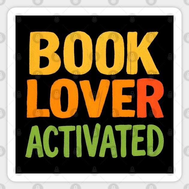 Book Lover Activated Sticker by MakerMind8.2